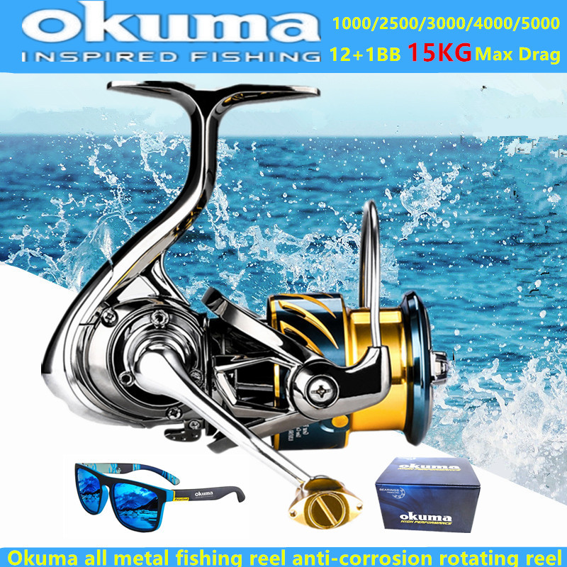 Trolling Reel - Okuma All Metal Fishing Reel 12+1BB15KG