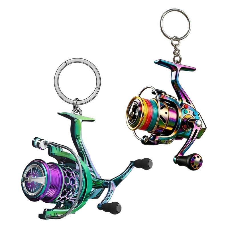 Reel Bag - 195C Fishing Reel Keychain Charm for