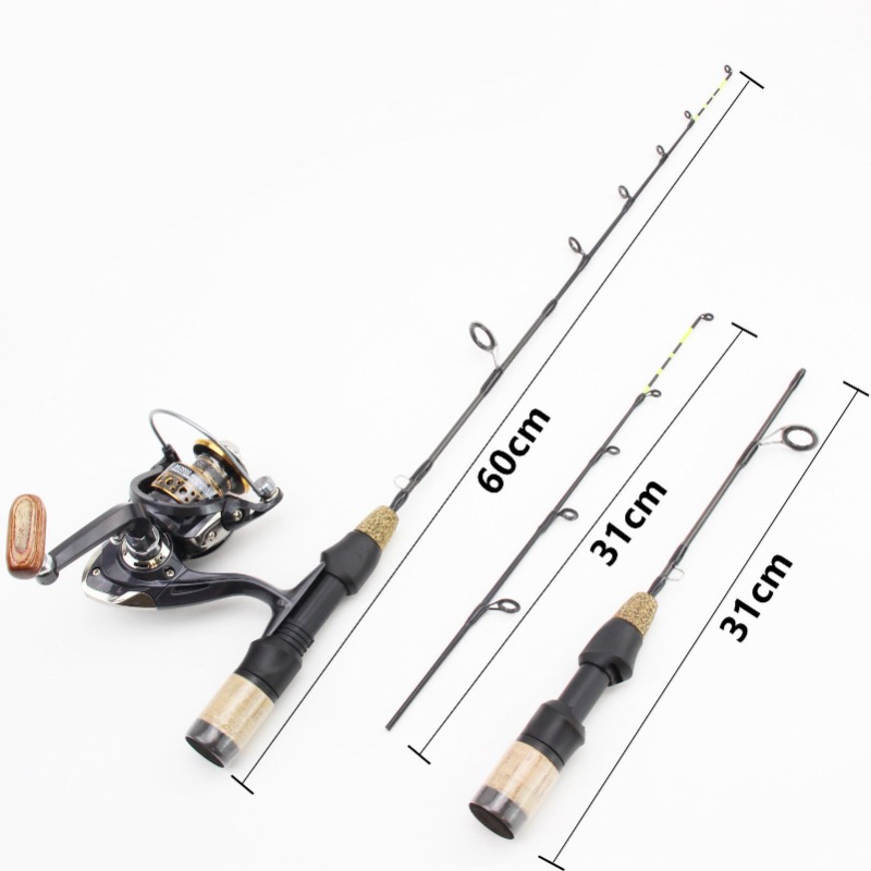 60cm 2 Tips Rod Reel Combos Wi - Ice Fishing Reel recension och pris