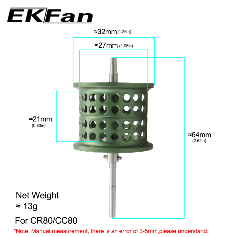 EKFan Green Micro Matter Threa - Reel Spare Spool recension och pris
