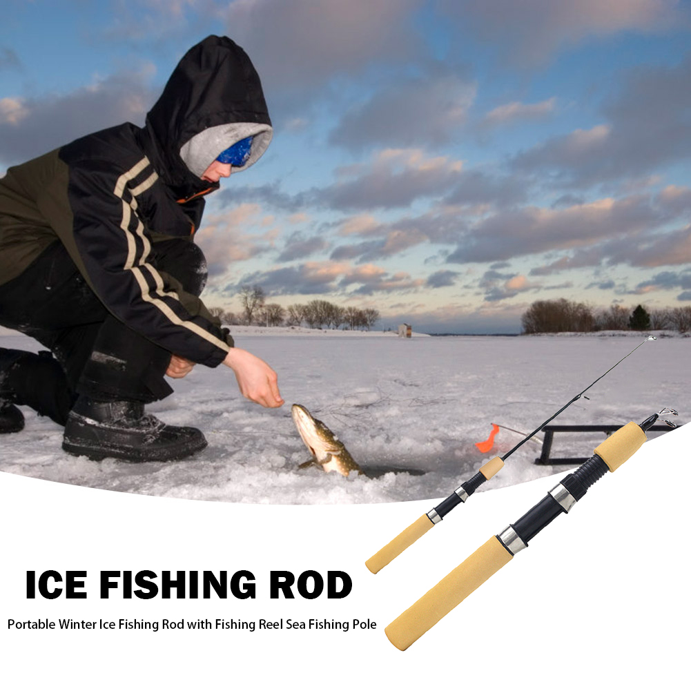 Ice Fishing Rod Portable Spinn - Ice Fishing Reel recension och pris