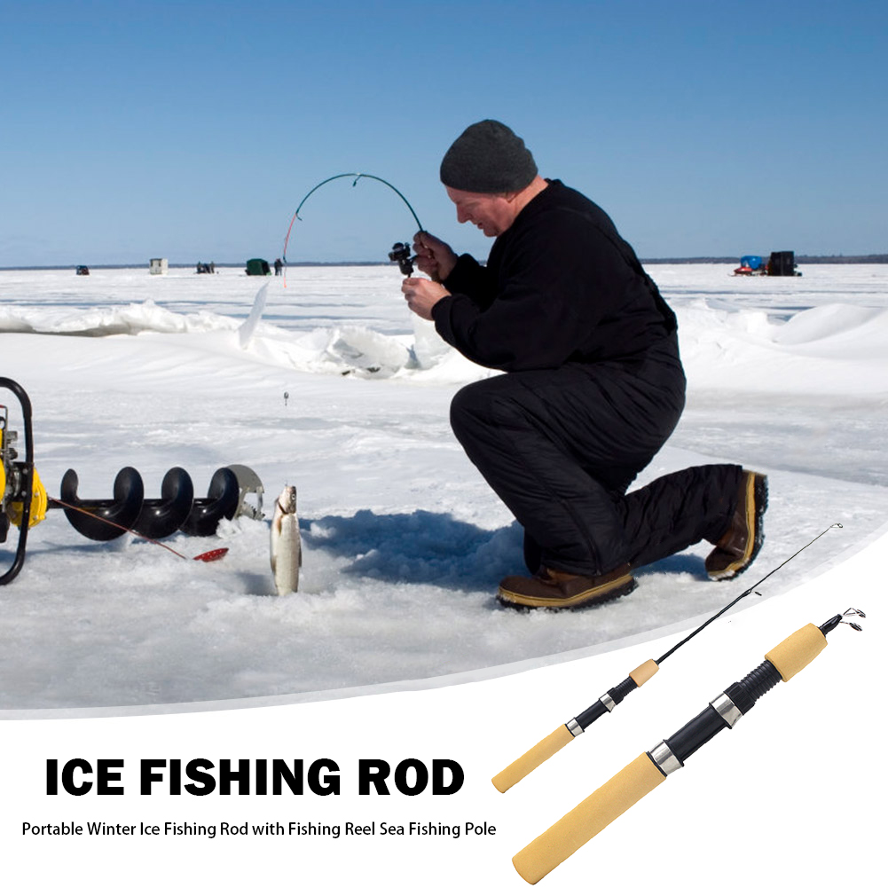 Ice Fishing Rod Portable Spinn - Ice Fishing Reel recension och pris