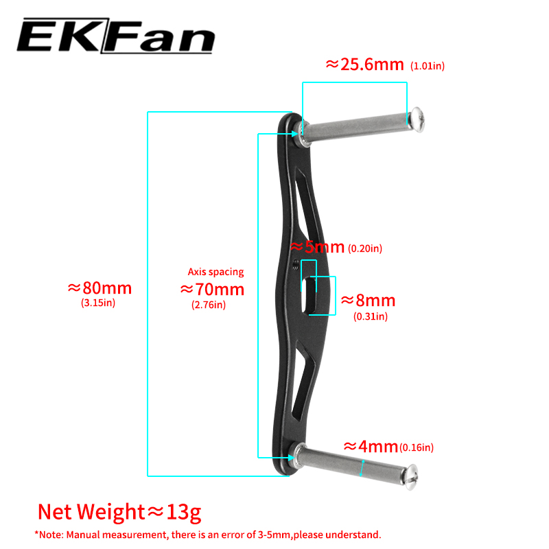 EKFan 80MM Aluminum Alloy Bait - Spincast Reel recension och pris