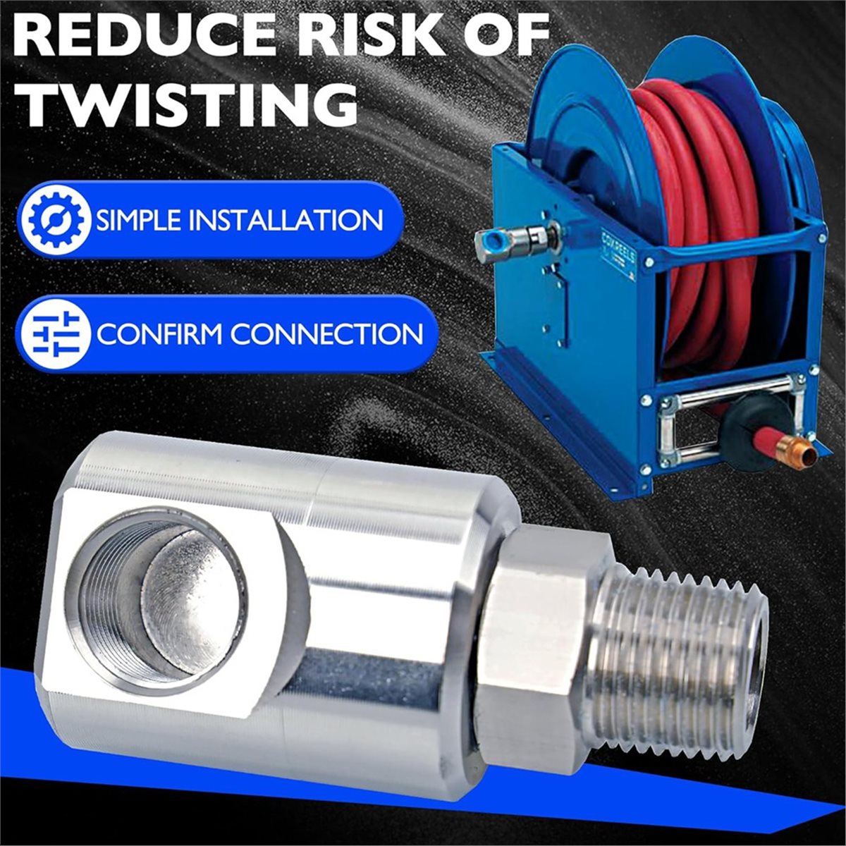 A45I 1/2 Inch MXF Hose Reel Sw - Reel Grease recension och pris