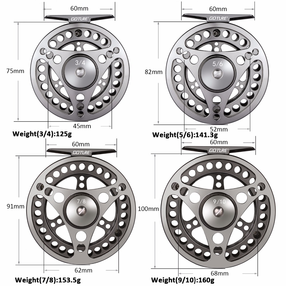 Goture Fly Fishing Reel 3/4 5/ - Reel Spare Spool recension och pris