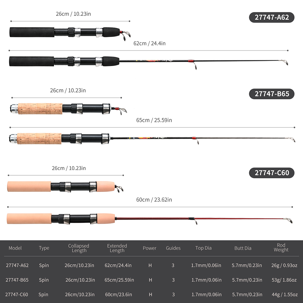 1 Set Fishing Rod With Fishing - Ice Fishing Reel recension och pris
