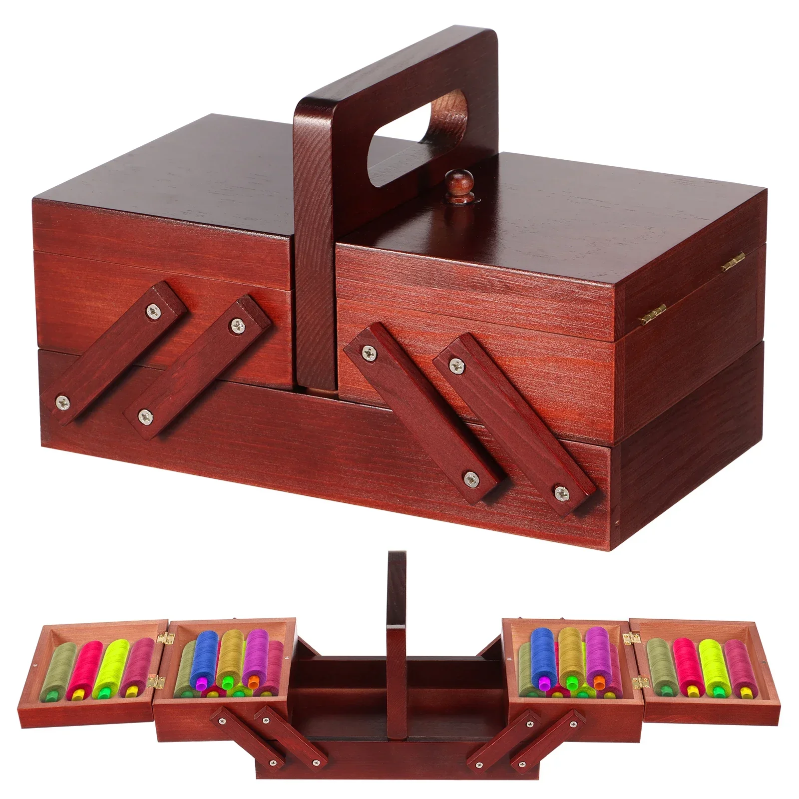 Expandable Sewing Thread Box W - Reel Case recension och pris