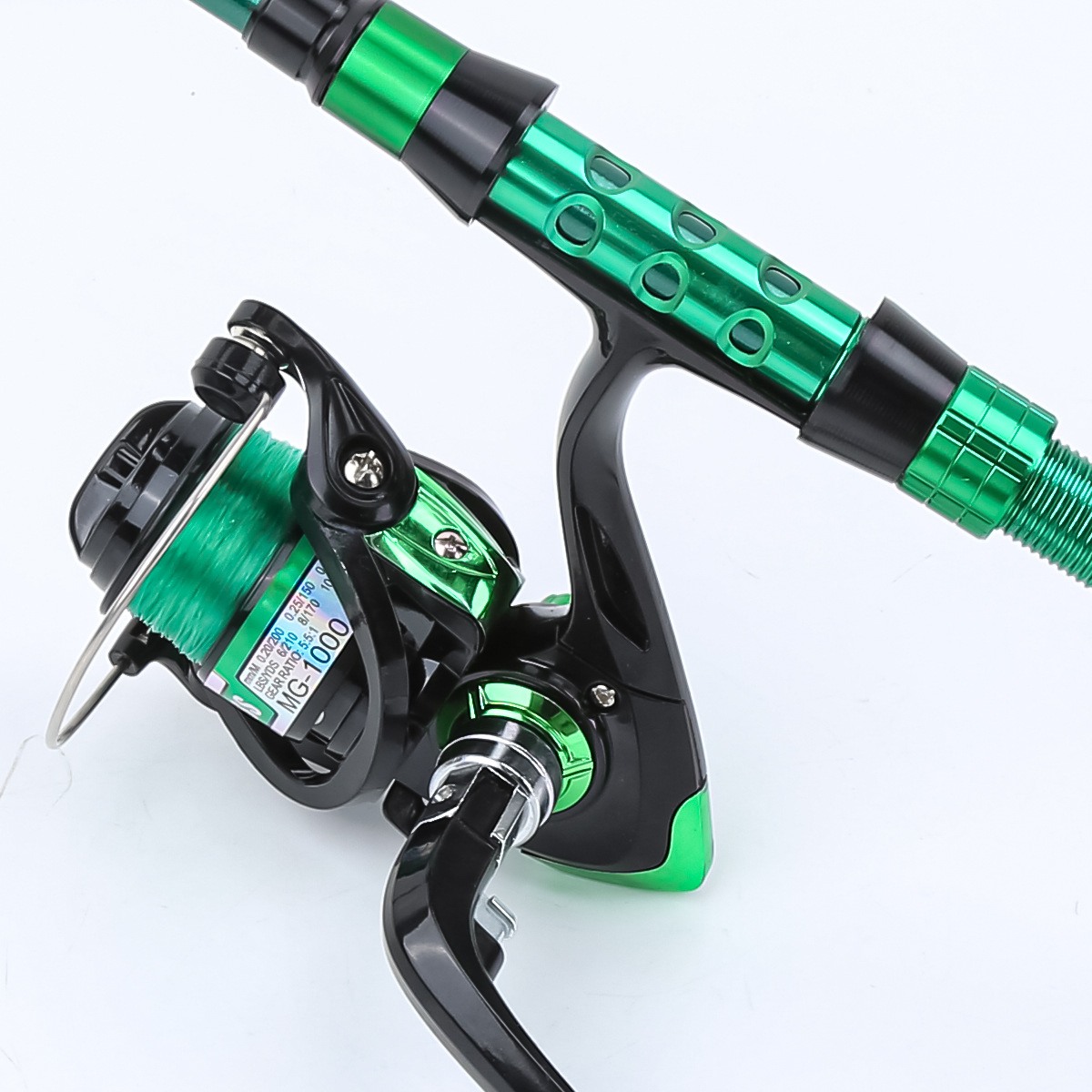 1.8 Meters Green Carbon Fiber  - Conventional Reel recension och pris